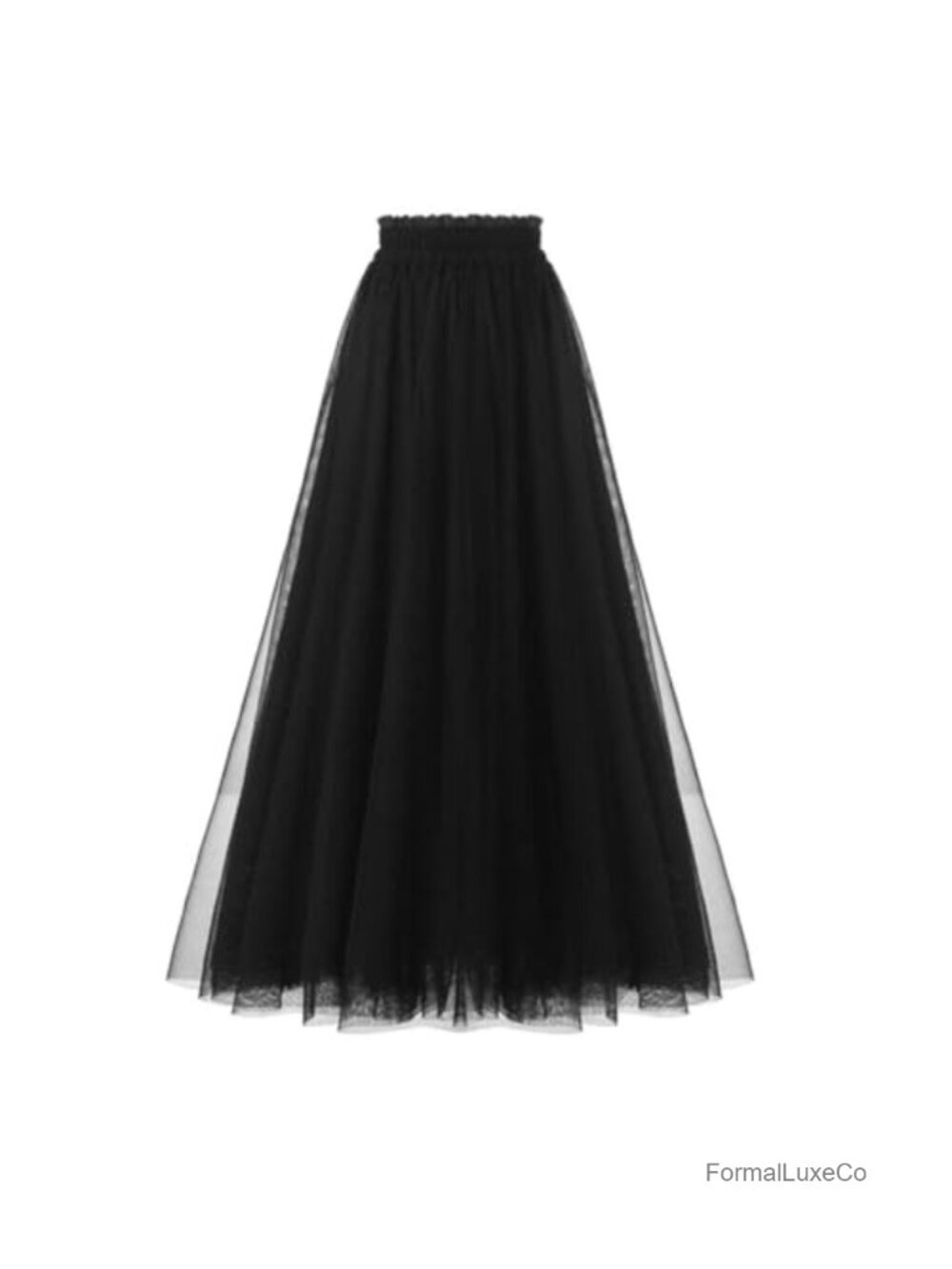 Women's Tulle Skirt A-Line Layered Mesh Tutu High Waist Flowy Party